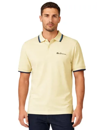 Ben Sherman | Herren Polohemd mit Kontraststreifen