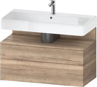 Duravit Qatego Waschtischunterbau wandhängend Eiche Marmoriert Matt 990x470x590 mm - QA4395055550010 QA4395055550010