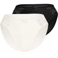 Sassa Slip Classic Lace (2er Pack) mit floraler Spitze