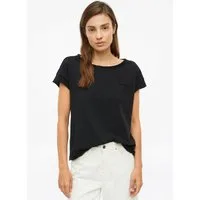 s.Oliver Kurzarmshirt T-Shirt Jersey-Shirt mit offenen Kanten und Brusttasche