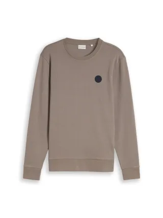 Tom Tailor - Sweatshirt mit Rundhalsausschnitt driftwood taupe - Gr. - XXL