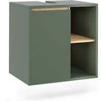 Vicco Waschbeckenunterschrank Viola, Grün/Artisan, 60 x 60 cm mit offenen Regalen (1-St)