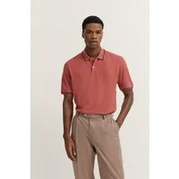 bugatti Poloshirt mit Kontraststreifen und Bruststickerei