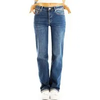 be styled Gerade Jeans Relaxed Loose Fit Jeans medium waist gerade Hose - Damen - j35L-1 mit Stretch-Anteil