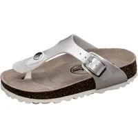 Fischer-Markenschuh Hawaii Zehentrenner aus Vegano (Lederimitat), mit Fleecefutter, Zehentrenner