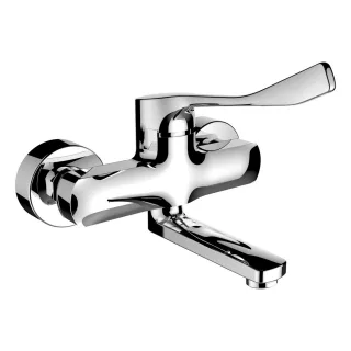 LAUFEN Einhebel-Wand-Waschtischmischer Citypro Liberty , Ausladung 175 mm Schwenkauslauf chrom HF500922100694