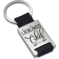 Lieblingsmensch Schlüsselanhänger Lieblings - Chef - ein tolles Geschenk & Glücksbringer (Schlüsselanhänger mit Gravur, inklusive Schlüsselring), Robuste und filigrane Lasergravur
