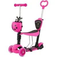 OUNUO Dreiradscooter Kinderroller LED ab 2 Jahren–3 Räder,höhenverstellbar,rutschfest