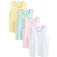 Next Trägertop Trident Weiche Unterhemden im 4er-Pack (4-tlg)