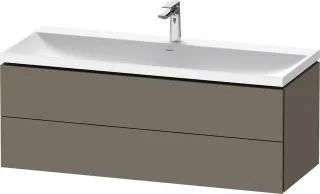 Duravit L-Cube c-shaped Set wandhängend Flanell Grau Seidenmatt 1200x480x480 mm - LC6953O90900000 LC6953O90900000