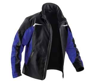 KÜBLER Softshell Jacke schwarz/kornblumenblau XXL - 1241 7322-9946-XXL
