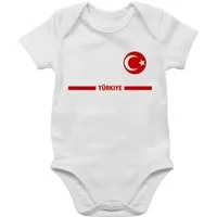 Shirtracer Shirtbody Türkei Trikot Wappen, Türkiye mit Stolz, Türkisches Fan-Motiv 2026 Fussball WM Fanartikel Baby