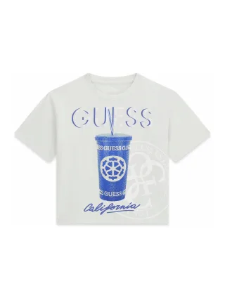 Guess Kids - MIDI SS T-SHIRT POLAR BLUE - Gr. - 12