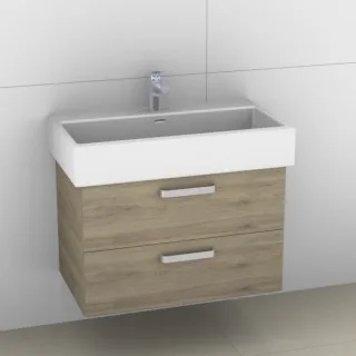 Artiqua 415 Waschtischunterschrank für Living City 817436 Sanremo Eiche quer NB, 415-WU2L-L9-7145-42 415-WU2L-L9-7145-428