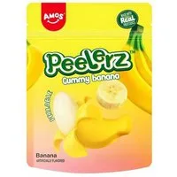 AMOS Süßigkeit, Amos Peelerz Banana Gummy tropisches weiches Mini Fruchtgummi 65g