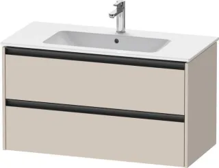 Duravit Ketho.2 Waschtischunterbau wandhängend Taupe Matt 1010x480x550 mm - K25264091910000 K25264091910000