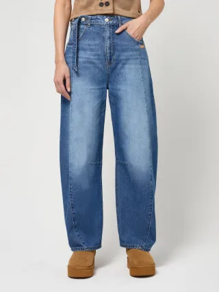 GANG Damen Jeans 94SARINA SEAM - baggy fit Jeans auth. midblue