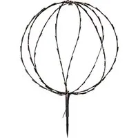STAR TRADING Dekolicht Außendekoration Sphere, Timerfunktion, LED fest integriert, Warmweiß, abnehmbarer Erdspieß, Haken zum Aufhängen, Batteriebetrieb, Timer