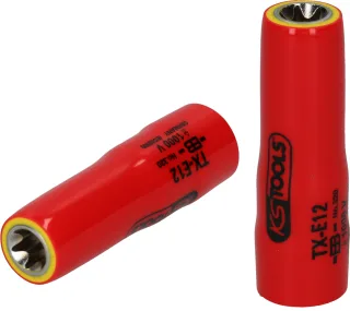 KS Tools 3/8" Torx-E-Stecknuss mit Schutzisolierung, lang - 117.2375