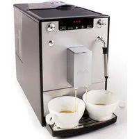 Melitta Kaffeevollautomat Solo® & Milk E953-202, silber/schwarz, Café crème & Espresso per One Touch, Düse für Milchschaum