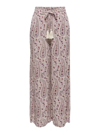 JDY - JDYGABY LIFE MW WIDE PANT WVN Cloud Dancer - Gr. - 32