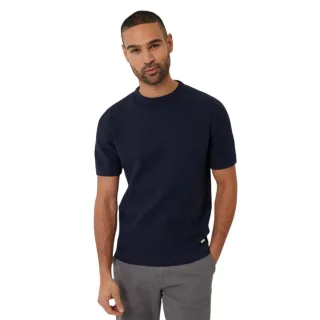 Threadbare - T-Shirt für Herren, Rippenstrick, Regulär (Marine)