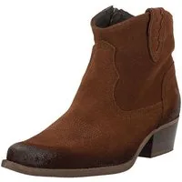 Felmini Stiefelette Veloursleder . Cowboy Stiefelette