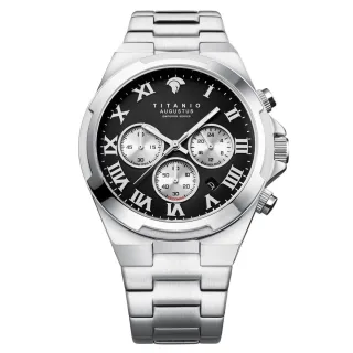 Titanio Uhr Augustus Silber