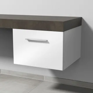 Sanipa Anbau-/Solitärschrank mit Auszug 2morrow (G2231) 340x500x520 Weiß-Glanz, G223178 G223178