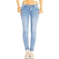 be styled Röhrenjeans Low Waist Röhrenjeans stretchige Skinny Jeans Hüfthose - Damen - j1k-3 5-pocket-Style