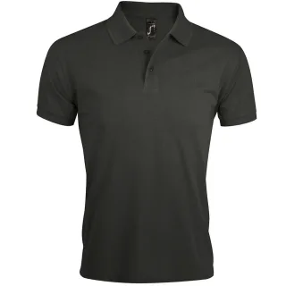 SOLs Mens Prime Pique Plain Kurzarm-Poloshirt (Dunkelgrau)