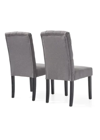 bonprix Stuhl (2er Pack), grau, Gr.96x47 cm, Polsterstuhl im 2er Pack, ideal für ausgedehnte Mahlzeiten im Esszimmer!