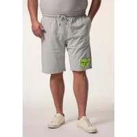 Men Plus Bermudas Sweatbermuda Neon-Print Elastikbund