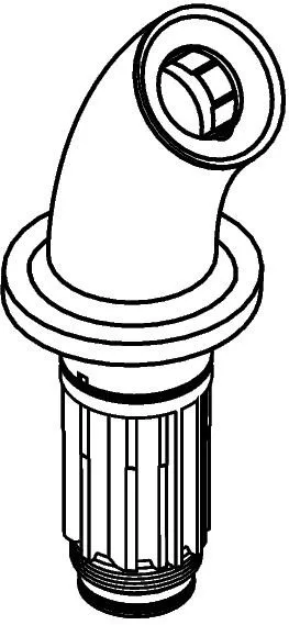 Hansgrohe Auslauf 3-Loch Armatur kurz chrom , 96127000 96127000