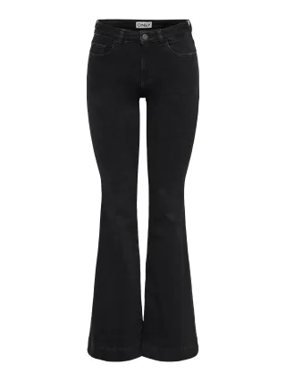ONLY - ONLBLUSH MW RETRO FLARED DNM DIA440 BF Washed Black - Gr. - 32