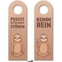 speecheese Dekohänger Psssst bitte nicht stören oder Komm rein Türhänger mit niedlichem