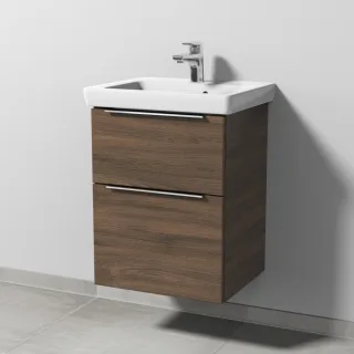 Sanipa 3way Waschtischunterbau zu Villeroy & Boch Subway 2.0 Waschtisch mit 2 Auszügen, Eiche-Arizon UM61080