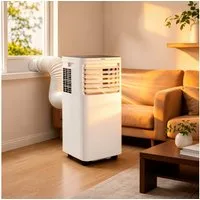 ZMH 3-in-1-Klimagerät Mobile Klimaanlage 7000/9000 BTU mit Abluftschlauch, LED Display, Timer, Rollen & Tragegriff für Räume bis 25 m²