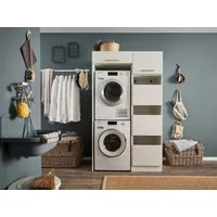 Laundreezy Mehrzweckschrank-Set LAUNDREEZY LDLK1, Breite 117,5 cm, Softclose, höhenverstellbare Füße