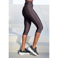 LASCANA ACTIVE Sporthose in Leo-Optik mit breitem Bündchen