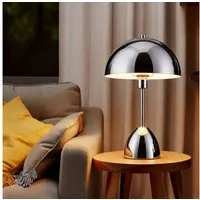 OTTO home Tischleuchte Dorrio Pilzlampe, ohne Leuchtmittel, Leuchtmittel wechselbar, Textilkabel blendfreie Nachttischleuchte, Tischlampe, E14, Pilz, Lampe