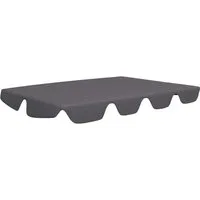 vidaXL Pavillon-Ersatzdach Ersatzdach für Hollywoodschaukel Anthrazit 150/130x105/70 cm, 210 x 146 cm