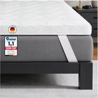 Komfortec, Topper Komfortec 5-Zonen Gel Matratzentopper H3/H4, 7 cm Höhe, 7 cm hoch, Gel-Memory