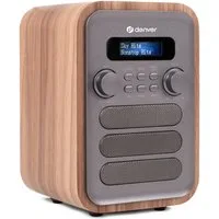 Denver DAB-48GR Digitalradio (DAB) (DAB+, FM, 2.5 W, Bluetooth, DOT-Matrix LCD, 3.5 mm Kopfhörer-Ausgang, 40+40 Presets)
