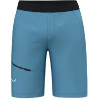 Salewa Trekkinghose Trekking-Wanderhose Puez 4 Short (4-Wege-Stretch) kurz blau Herren