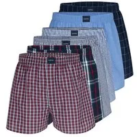 Almonu Boxershorts 6er Pack Web (Spar-Set, 6-St) Boxershorts - Baumwolle - mit Eingriff - Atmungsaktiv