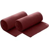 Wohndecke Polar-Fleece, wometo, OEKO-TEX®, 2 Fleecedecken mit Kettel-Rand & Anti-Pilling