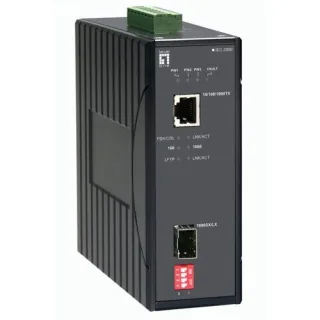 LevelOne IEC-2000 Industrial Gigabit RJ45 SFP Mediakonverter