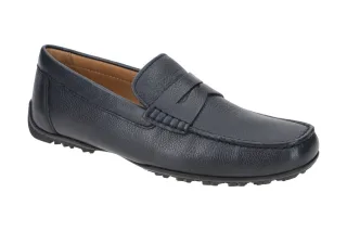 Geox U35CFB 00046 C4002 Herren Mokassin Navy Leder atmungsaktiv wasserdicht r...