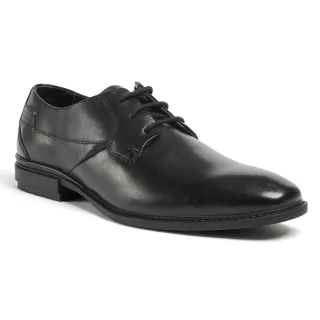 Pod Smyth Leder Herrenschuhe Schwarz Schnürschuhe